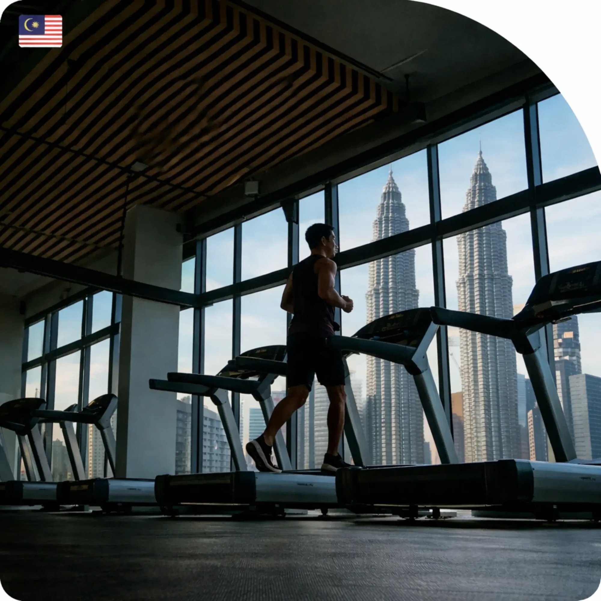 Gym Centre with KLCC view