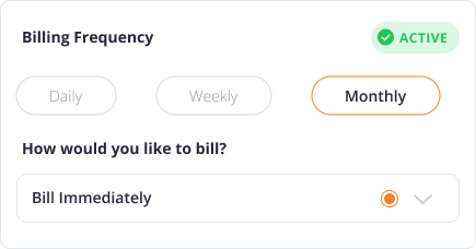 Ezypay Website_UI Platform Features_Billing Frequency