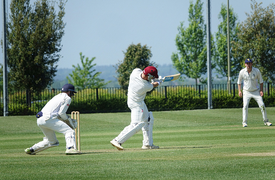 group participating in a cricket game