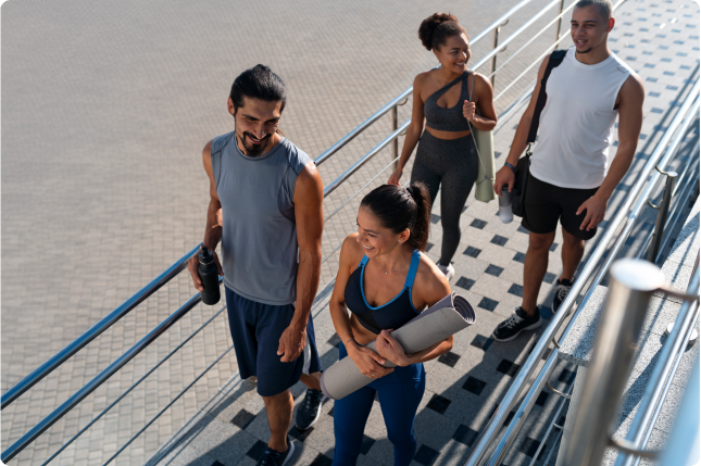 Fitness enthusiast ended their session
