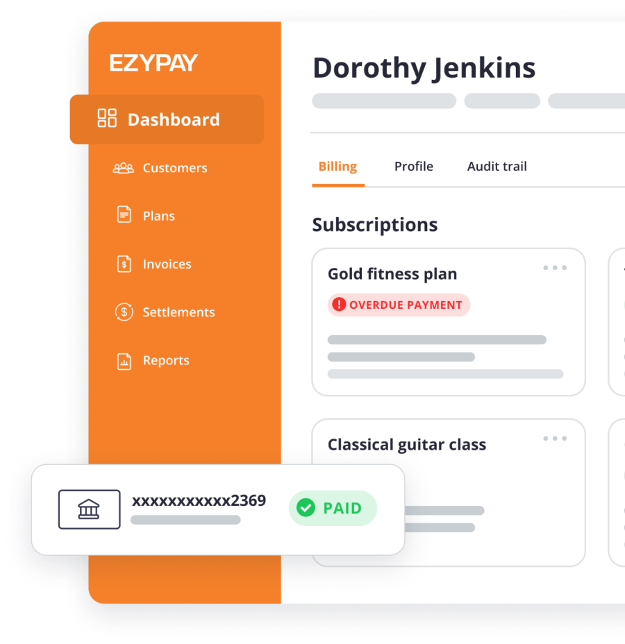 Frictionless payments_dashboard_mobile