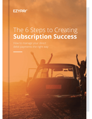Ezypay 6 Steps To Subscription Success eBook
