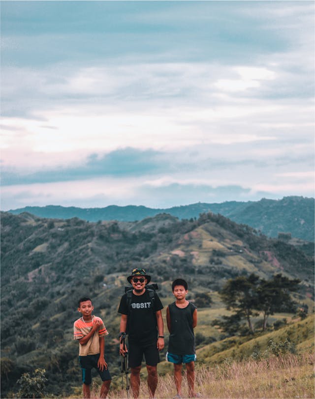 3 persons at rural Philippines