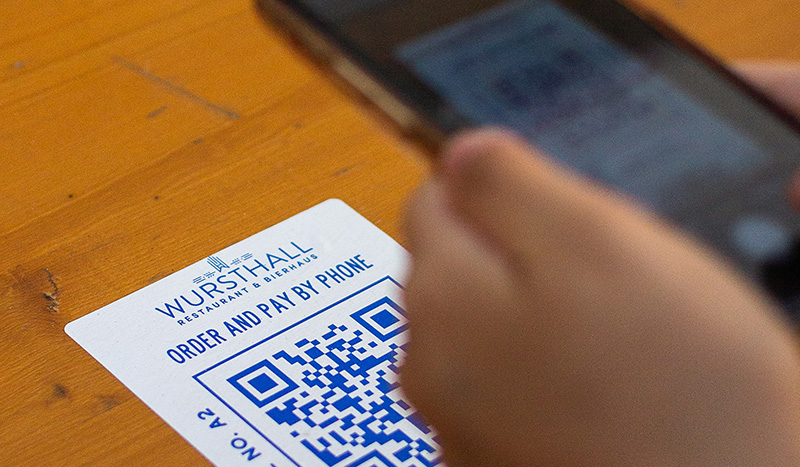 Scanning a QR code for payment